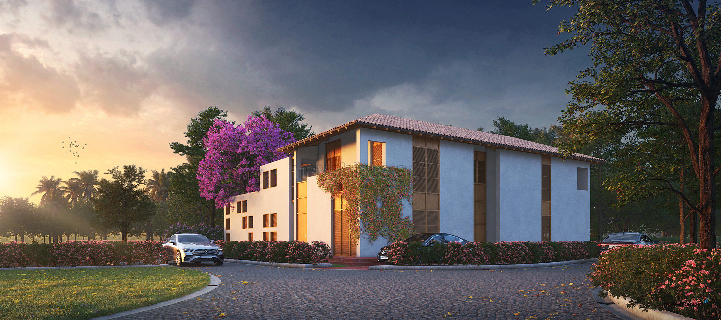 4bhk 2.2 view 001 dusk elevation 2025.01.16
